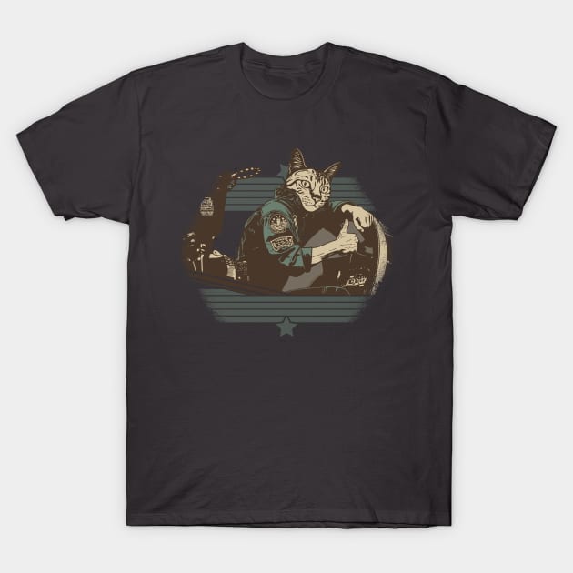 Tom Cat "Meow-verick" T-Shirt by swcf